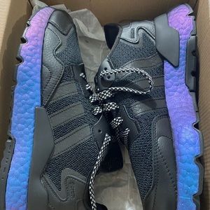 Adidas Nite Jogger Metallic Blue Boost size 9 1/2 men’s